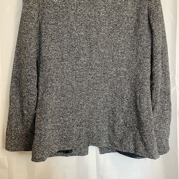 TALBOTS Women’s Italian Gray Silk Wool Tweed Blazer Jacket Size 4 - Picture 14 of 14